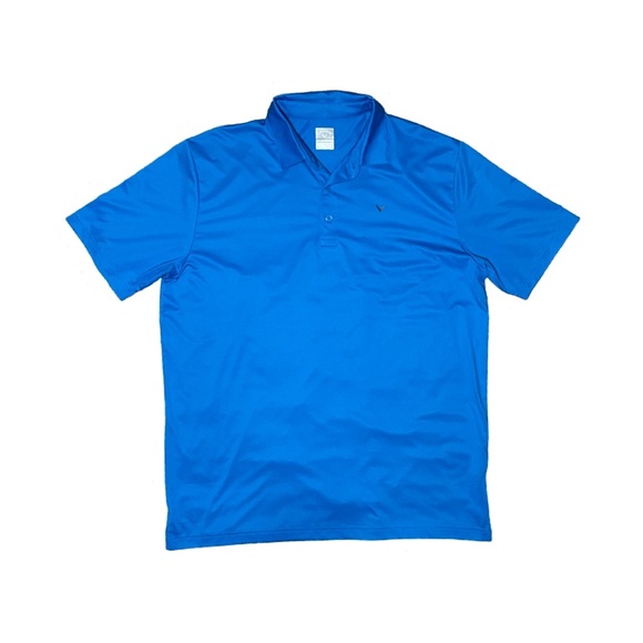 Callaway Opti Dri Golf Polo Shirt Blue Mens Large - Picture 1 of 5